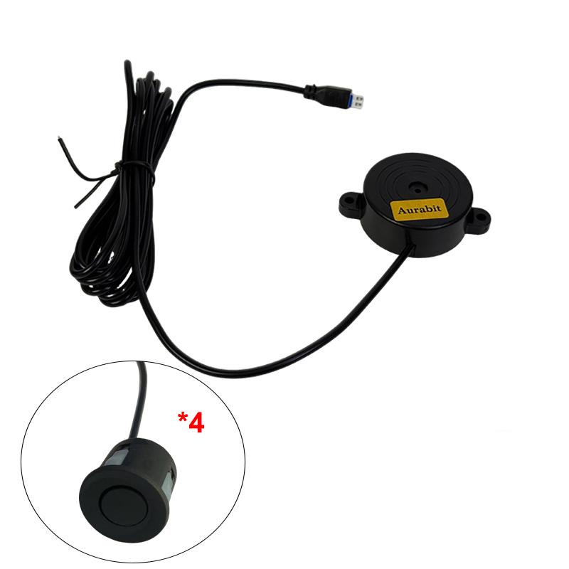 Rear Wireless Car Auto Parktronic LED Parking Sensor with 4 Reverse Backup Radar Monitor Detector System Display