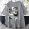 Anime Graphic Printed T-Shirt Men's Outdoor Street Cool Round Neck Short Sleeve Shirt Anime Harajuku T-Shirt Summer Sport Shirt