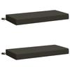 2 Piece Bench Cushion Set SOEST 2 Pcs 100percent  Polyester Anthracite