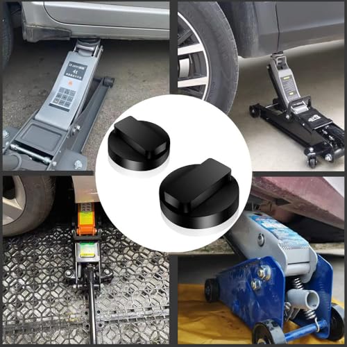 Jack Pads, Set of 2, Rubber Jack Pads, Suitable for BMW Models, Prevents Car Injury When Lifted, Anti-Slip, Easy to Use, Car Repair Tool