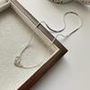 Interlocking Snake Bone Necklace & Bracelet for Women - Minimalist Style with Double Ring Clavicle Chain