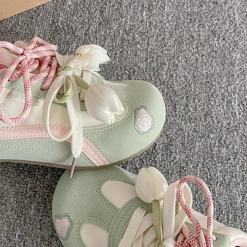 Fashion 2025 Brand Ladies Shoes Front Lace-up Women's Vulcanize Fashion Color Matching Light Best Seller Comfortable Casual Shoes