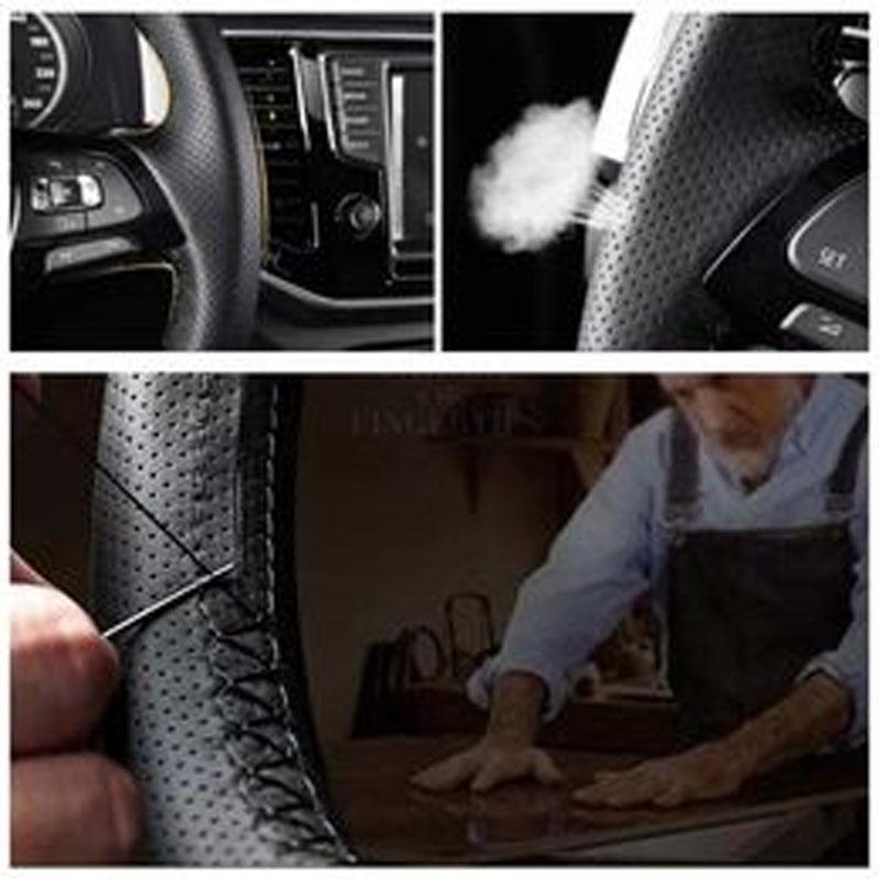 Voor BMW Z4 E89 2009-2014 Handgestikt suède antislip slijtvast Auto Stuurwielhoes