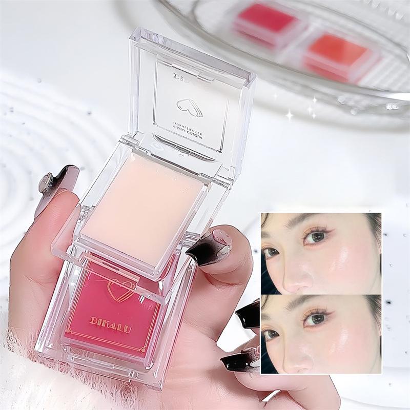 Dikalu Helles Rouge Creme Spiegel Wässrig Feuchtigkeitsspendend Glanz Textur Highlighter Tragbar Mehrzweck Erweitern Gesicht Make-up