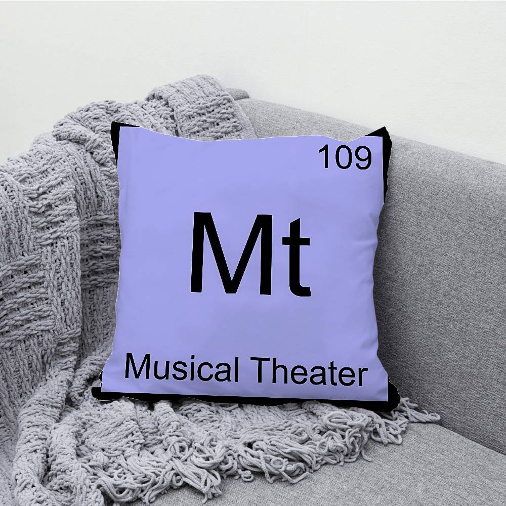 D-DreamS Band T-TheaterS Pillow Case Print Polyester Fiber 40X40 Cm Home Sofa Throw Cushion Cover Decoration