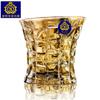 BEPAN European-Style Household Wine Glass Large Crystal Glass Whiskey Cup Gold-Plated Distilled Beverage Brandy Beer Tea Cup