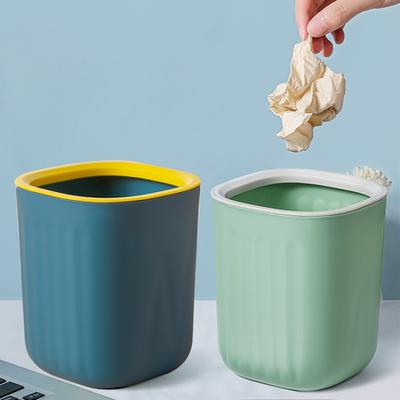 Compact Press-Type Desktop Trash for Kitchen, Bathroom, Bedroom, Office - Home Decor,Storage Box,Christmas Gift Storage