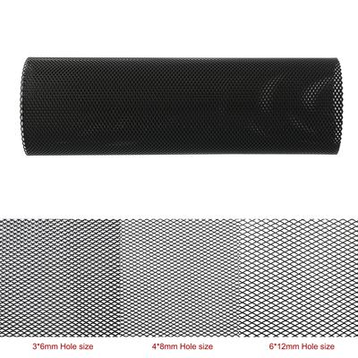 Auto Grill Mesh Blatt Schwarz Lackiert Aluminium Legierung Grille Mesh Rolle Automotive Grille Einsatz Stoßstange