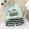 Sommer Cartoon Hoodie und Shorts Set für Kinder aus weicher Baumwolle