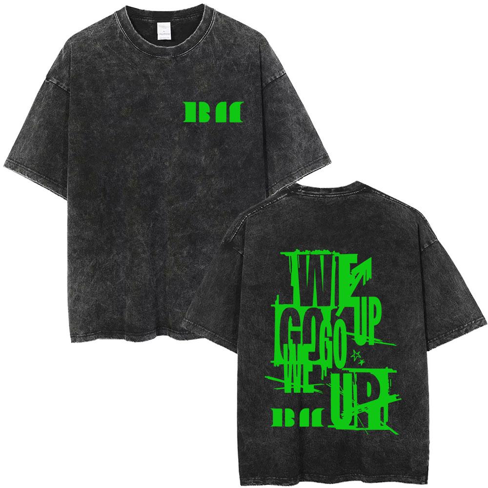 Washed Vintage Babymonster Ahyeon Asa Rami Rora Ruka Pharita Chiquita We Go Up 2026 T-shirt Men Women Fashion Oversized T Shirt S разноцветный