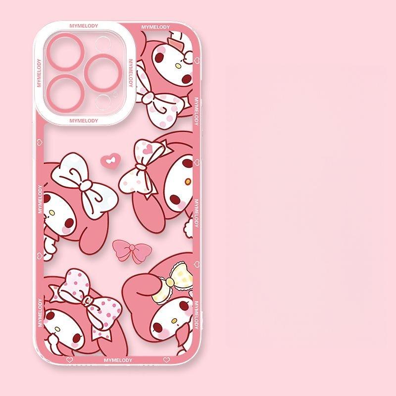 Sanrio Kuromi Hello Kitty Melody Case For Iphone 17 Air 17 Pro Max 16 15 14 12 13 11 Pro Max X 16 Plus 13 Mini Pochacco Casing