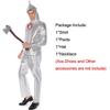 Of Wizard Oz Tin Man Adult Kids Cosplay Costume Boy Girl Fancy Dress Suit Outfit