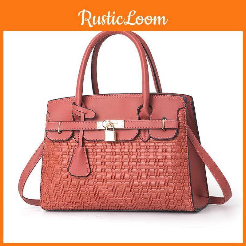 Handbag Casual Womens With Large Capacity And Lock Closure For Daily Shoppingd