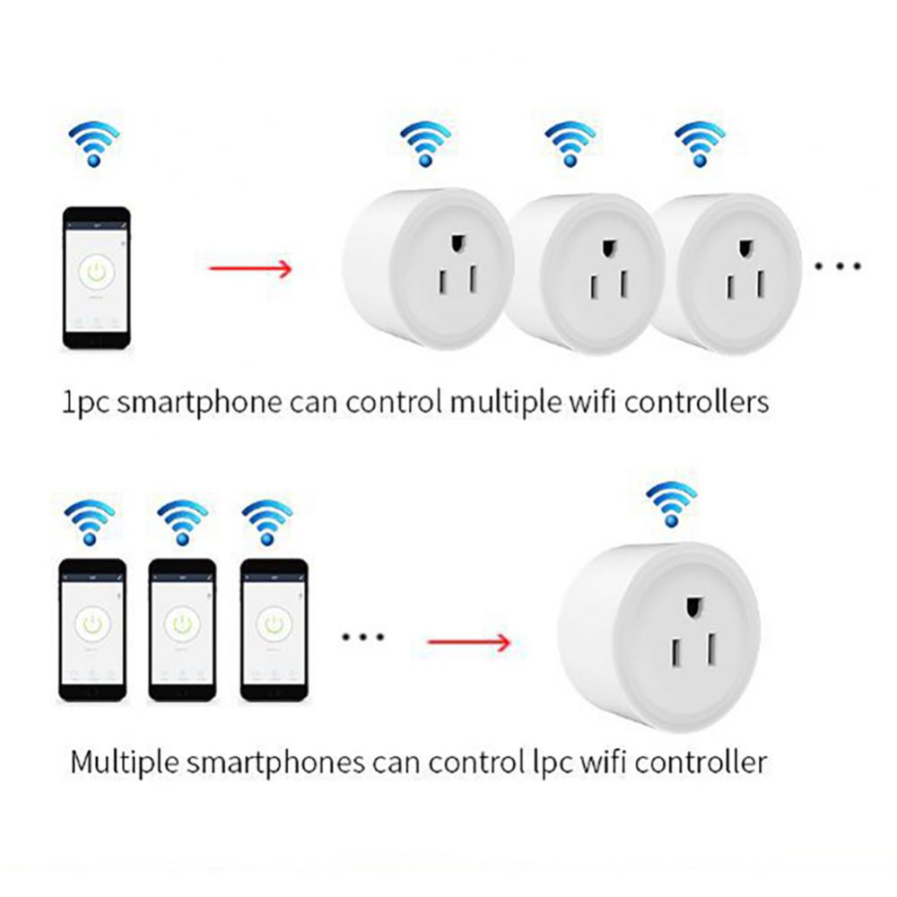 Corui Cozylife 10a Wifi Us Plug Smart Socket Wireless Remote Socket Smart Timer Plug Support Alexa Google Home Voice Control