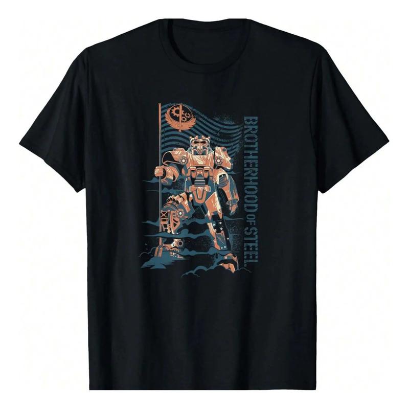 Camiseta Fallout - Brotherhood Of Steel (oscura) S разноцветный