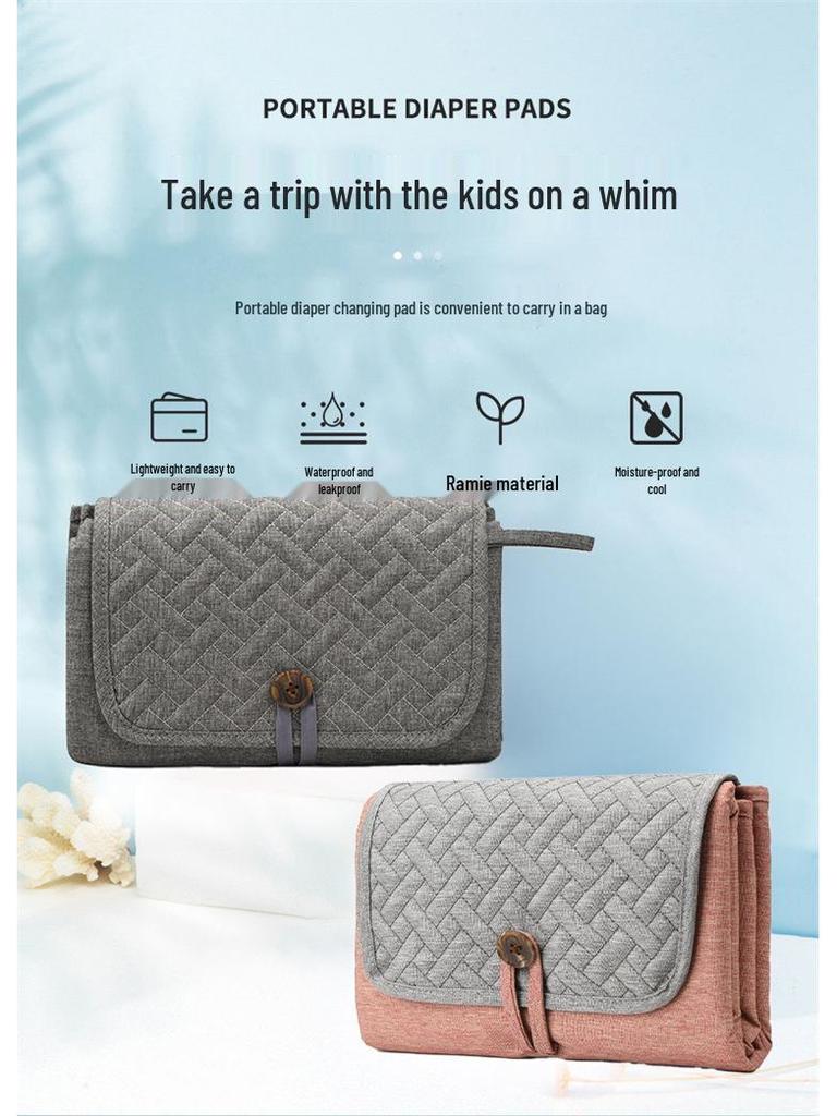 Waterproof Portable Changing Pad for Newborns - Easy-to-Clean & Multi-functional for Diaper Bags