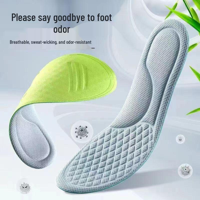 Semelles Désodorisantes d'Armoise: Anti-Pression, Absorption des Chocs, Respirant, Absorbant la Sueur, Prévient les Douleurs aux Pieds; Idéal pour la station debout prolongée, Hommes & Femmes.