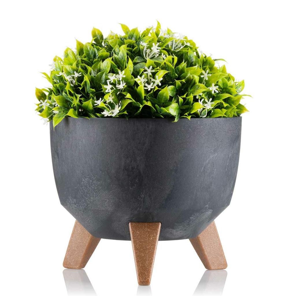 Donica Rosa Eco Czarny Beton 24Xh15 Cm