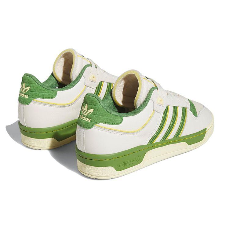 Adidas Rivalry Low 86 Chalk White Crew Green Unisex Sneakers Hazy-Yellow FZ6318