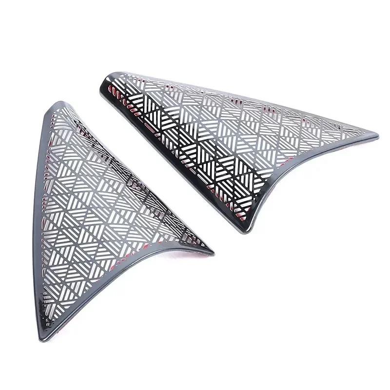 For BMW 5 Series G60 2024-2026 Stainless Steel Black Car A-pillar Tweeter Grille Cover Trim Interior Car Accessories