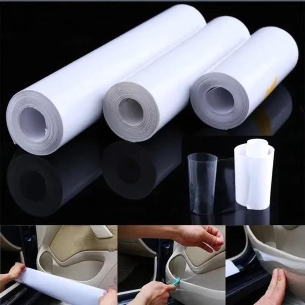 Clear Car Film Patch Self Adhesive Paint Protection Film Rhino Skin Sticker Bumper Edge