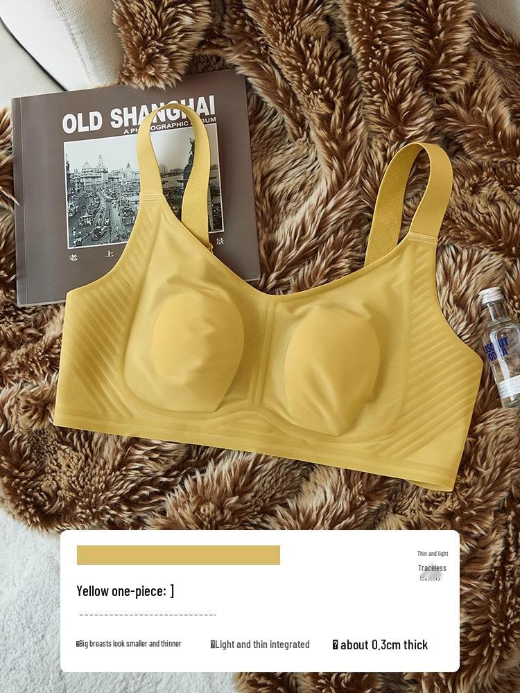 Women's Bust Minimizer: Ultra-Thin Support, Anti-Sag Seamless Cool Full Cup Bra for Summer