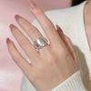 Exquisite Star Ring: Women's Fashionable Adjustable Light Luxury Index Finger Ring with Trendy Niche Design