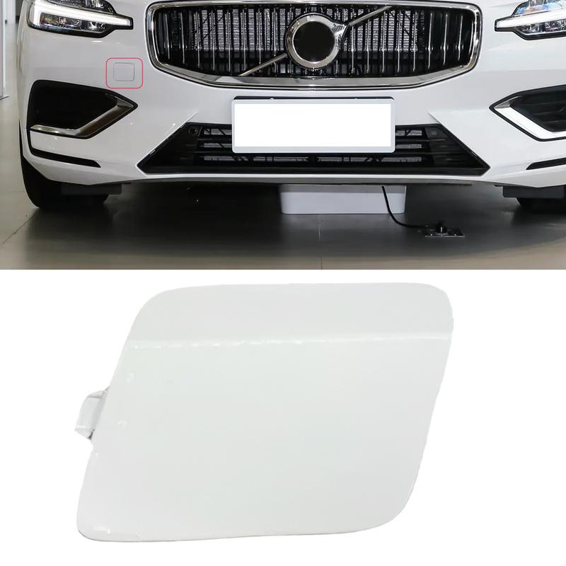 

Car Front Bumper Tow Hook Eye Cap Cover Fit For Volvo S60 V60 White