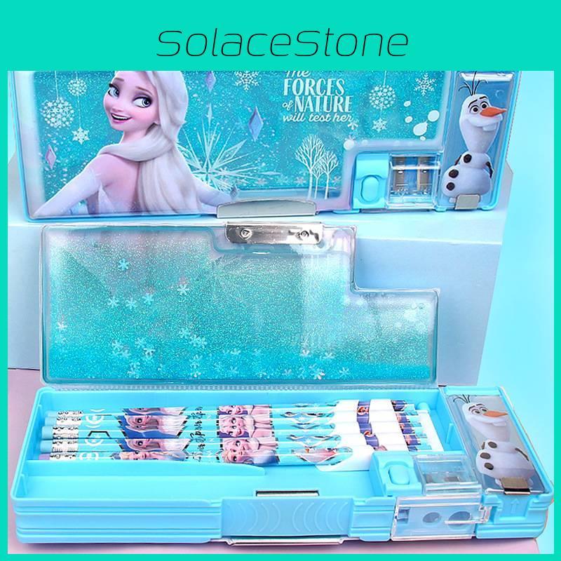 Frozen Elsa Desk Organizer With Sand Flowing Design For Elementary School Girls