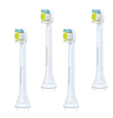 Philips Sonicare DiamondClean Cepillo de Repuesto Mini Juego de 4 (Genuino) Cabezas, Tamaño, (HX6074/01)