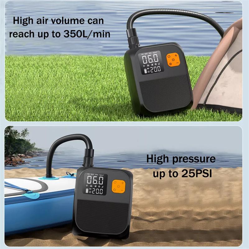Compressore d'Aria Portatile ad Alta Pressione 25Psi Autoportante Pompa per Stand Up Paddle Sup Pompa Gonfiaggio Tavola da Paddle Per Surf Kitesurf Materasso Tenda