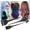 3 Pcs Hair Coloring Brushes, Hair Dye Brushes Tool Set, Double-sided Combs Brushe Set for DIY Hairs Coloring Dyeing Salon Brushe - Black