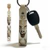 For Honda Soft PU Leather Motorcycle Keychain Lightweight Key Holder For Scooter Racing TV7