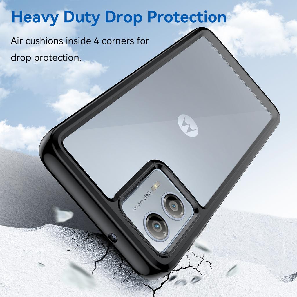 Etui na telefon komórkowy Motorola Moto G53 5G, odporne na zarysowania, wykonane z TPU + Akrylu