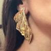Trendy European & American Floral Alloy Stud Earrings for Women