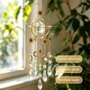 Star Moon Hanging Decorations Wind Chimes Sunshine Suncatcher Window Rainbow Prism Crystal Wind Chime Home Room Decor Aesthetic
