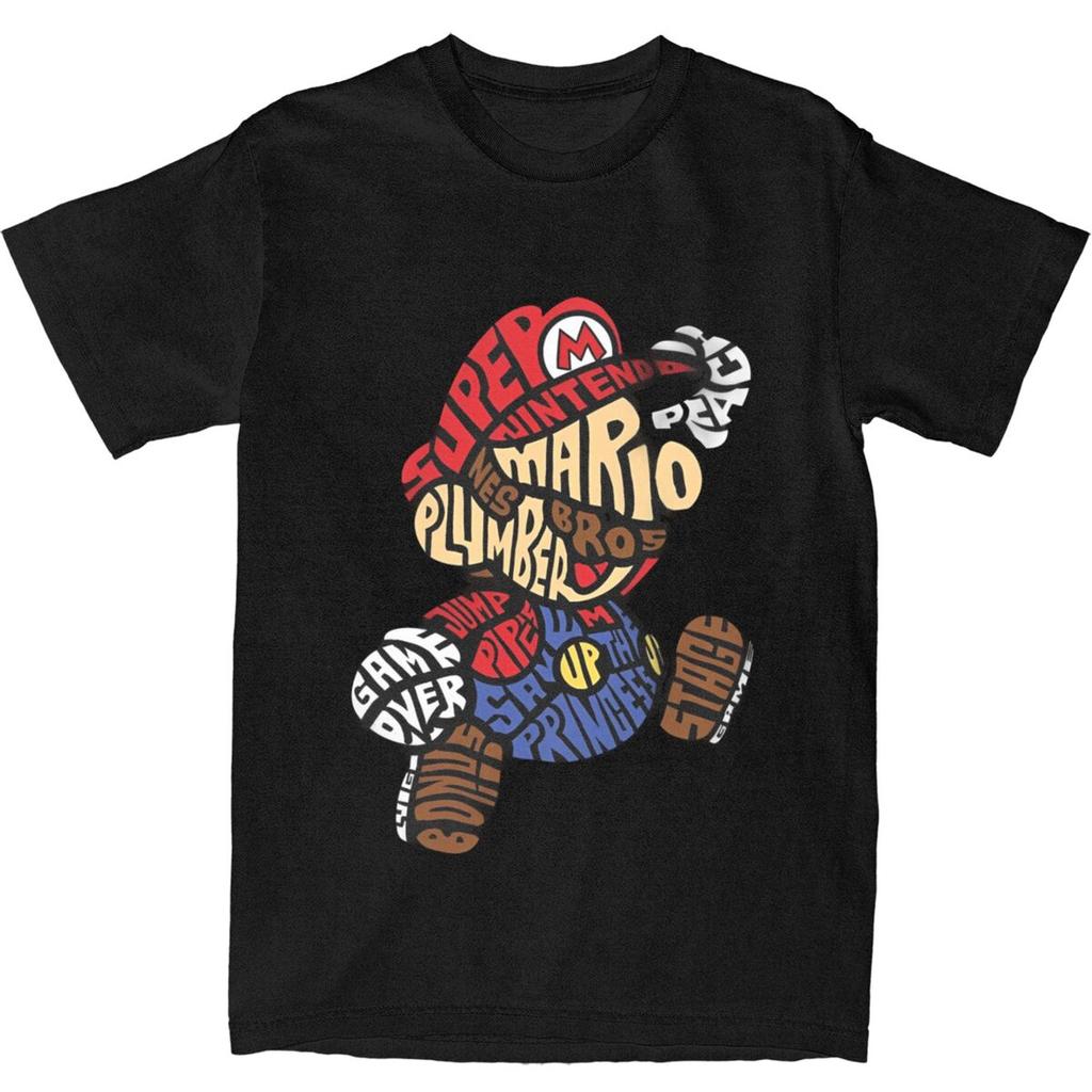 Kawaii Super MariosTshirts Unisex Short Sleeve O-neck Summer Top Tee Fashion and Causal for Summer