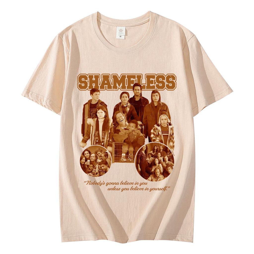 Limited TV Series Shameless Graphic T Shirts Fashion Vintage Short Sleeve Tshirt High Quality Cotton Oversized Tshirts Unisex