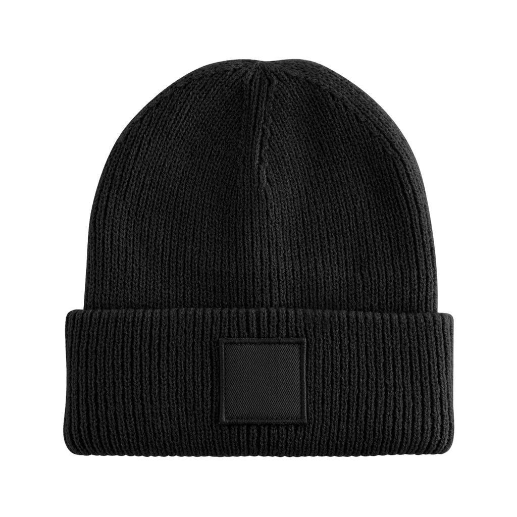 Beechfield Childrens/Kids Tonal Patch Cuffed Beanie