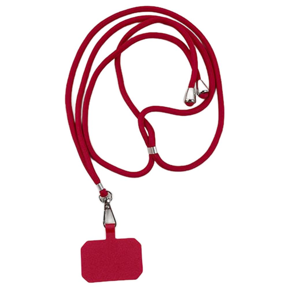 Crossbody Cell Phone Lanyard 5mm Thick Polyester Adjustable Neck Strap with Tether Tab,Total Length: 150cm A