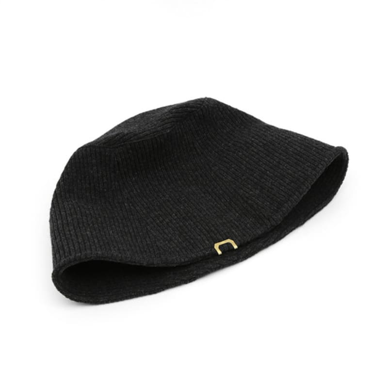 UNDERCONTROL studio STAND BUCKET / STRIPE KNIT / M ANTHRAZIT