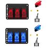 High Performances 3 Way Rocker Switches with Built In LED Lights & Dustproof Designs Car Dashboard Switches Panel for Trucks