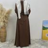Dubai Hot Sale: Diamond Lace-Up Cardigan Dress with Pocket 2010