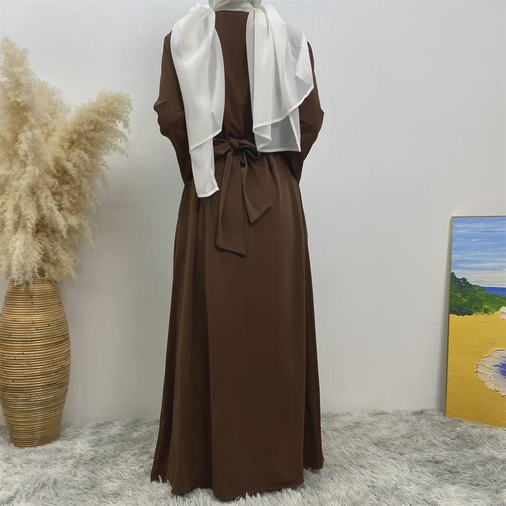 Dubai Hot Sale: Diamond Lace-Up Cardigan Dress with Pocket 2010