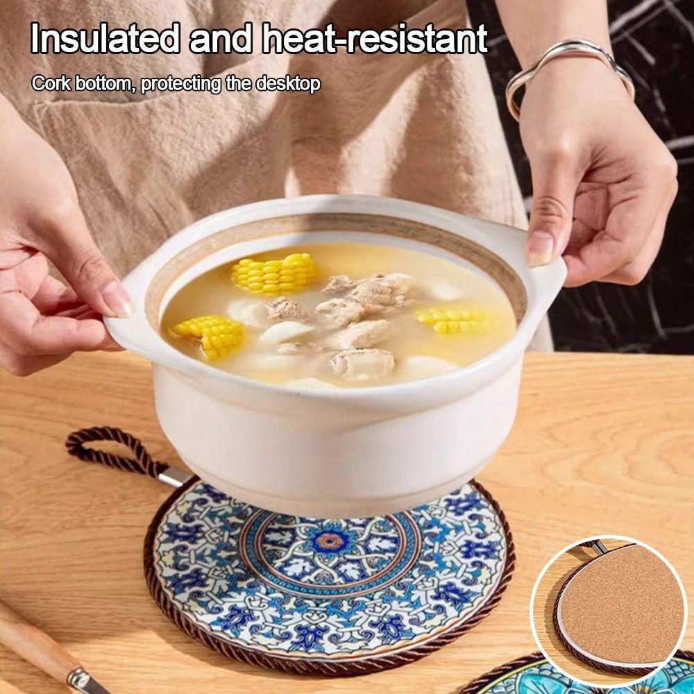 Round Coffee Coaster Anti-scalding Coffee Cup Table Mat Useful Table Placemat