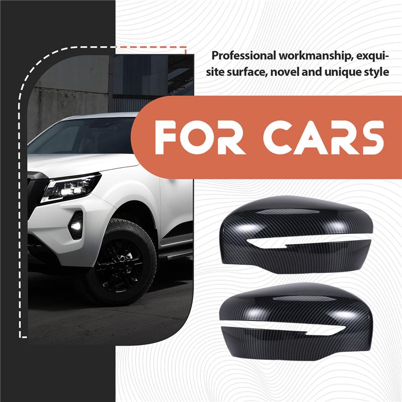 Car Rear View Mirror Cover Side Mirror Cap For Nissan Navara NP300    -M53K