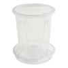 Clear Flower Pots Clear Plastic Plant Pots Root Growth Observation Sturdy And Lightweight Resistant To Deformation