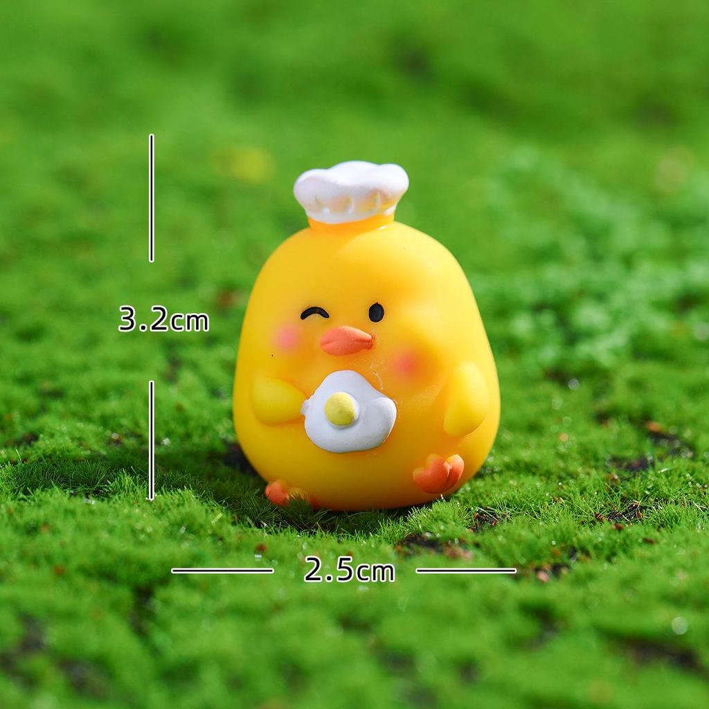Fat Chicken Miniature Resin Craft Car Ornaments & DIY Accessories