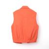 Women's Colorful Denim Vest - Trendy Spring/Autumn Jacket with Large Pockets and Slimming Fit