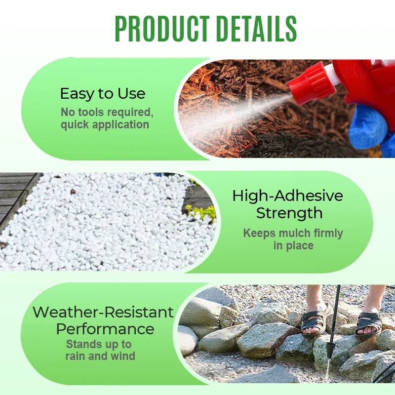 Adeziv pentru roci Adeziv pentru pietre de peisaj Anti-îngălbenire Acoperire lipicioasă pentru sol Liant pentru pietriș Pentru curți exterioare, grădină, terase, alei